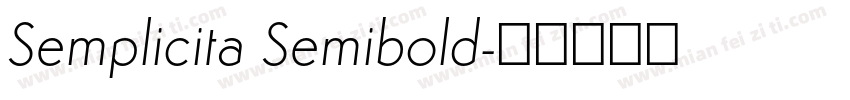 Semplicita Semibold字体转换